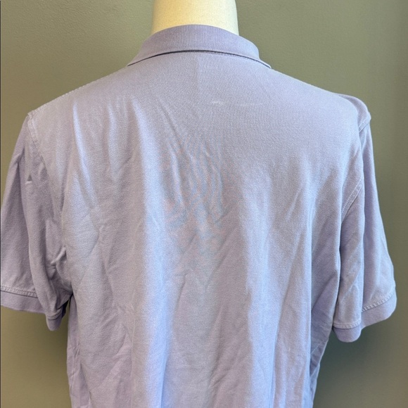 Lands’ End Polo Shirt XL Lavender 100% Cotton Pocket Short Sleeve - Picture 6 of 7